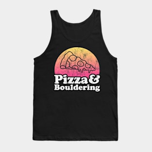 Pizza Lover Pizza and Bouldering Tank Top